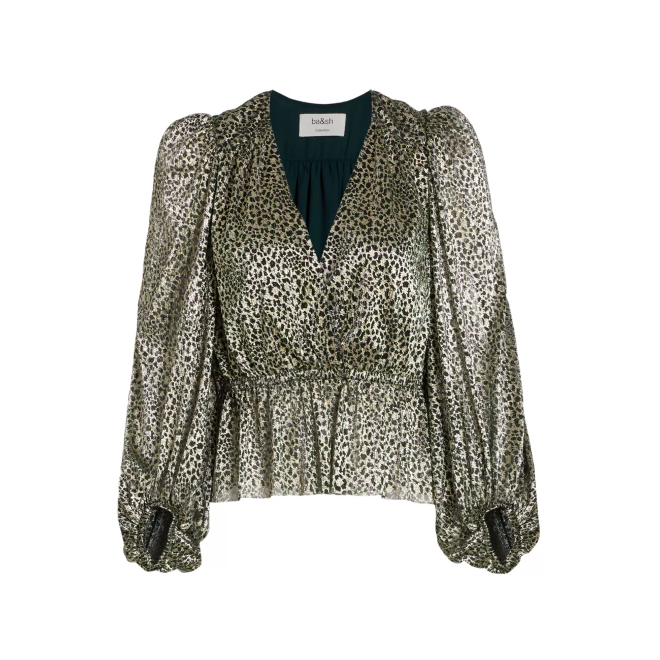 Блуза Caitlin с металлическим леопардовым принтом Ba&sh