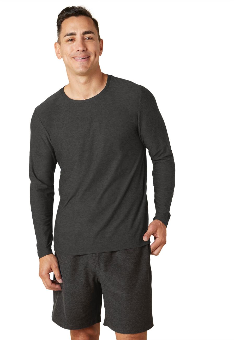 Рубашка с круглым вырезом с длинными рукавами Always Beyond в полулегком весе — мужские Beyond Yoga