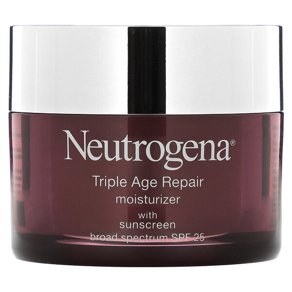 Triple Age Repair, Moisturizer with Sunscreen, Broad Spectrum SPF 25, 1.7 oz (48 g) Neutrogena