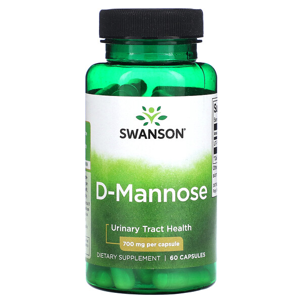 D-Mannose, 700 mg, 60 Capsules Swanson