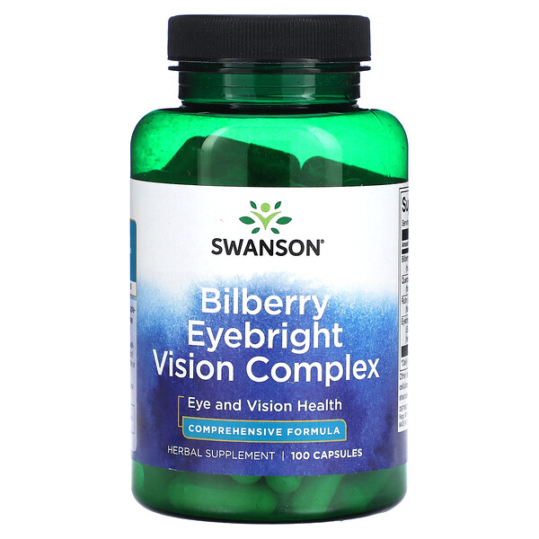 Bilberry Eyebright Vision Complex, 100 Capsules (Капсулы) Swanson