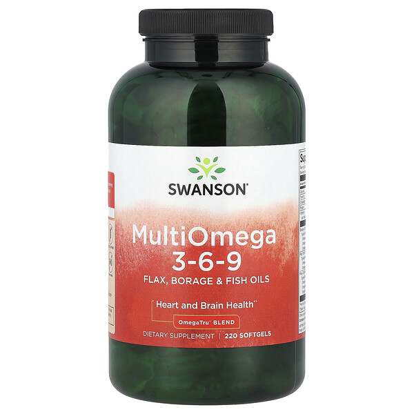 Multi Omega 3-6-9 - 220 капсул - Swanson Swanson