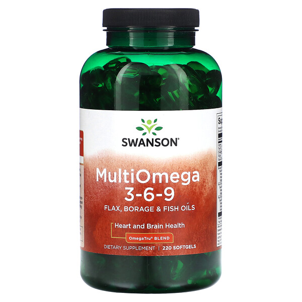 Multi Omega 3-6-9 - 220 капсул - Swanson Swanson