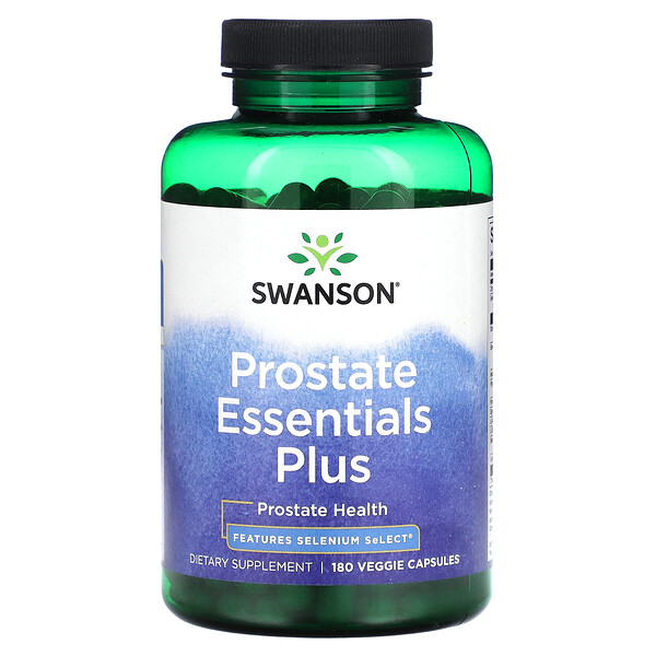 Prostate Essential Plus, 180 Veggie Capsules (Капсулы на растительной основе) Swanson