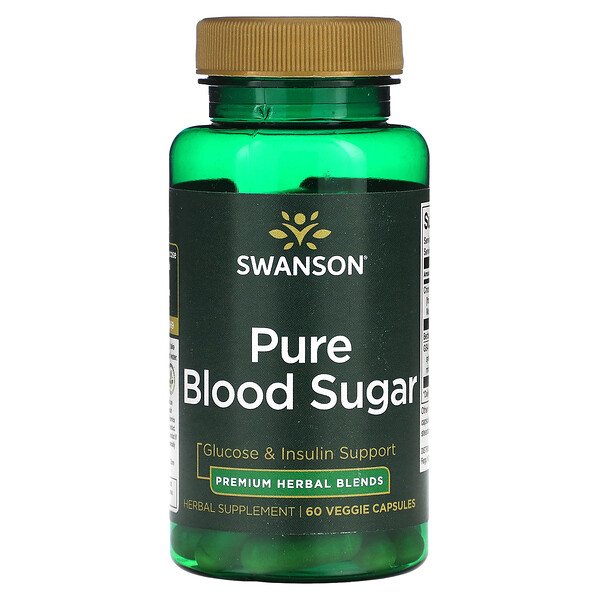 Чистый сахар крови, 60 растительных капсул Swanson
