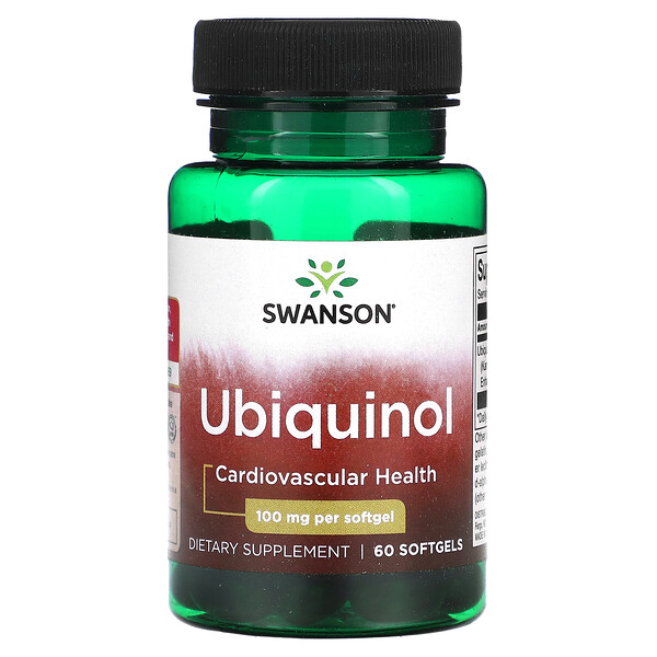 Ubiquinol, 100 mg, 60 Softgels (Мягкие капсулы) Swanson