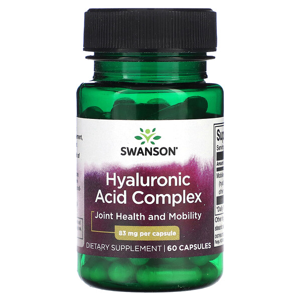 Комплекс гиалуроновой кислоты, 83 мг, 60 капсул Swanson