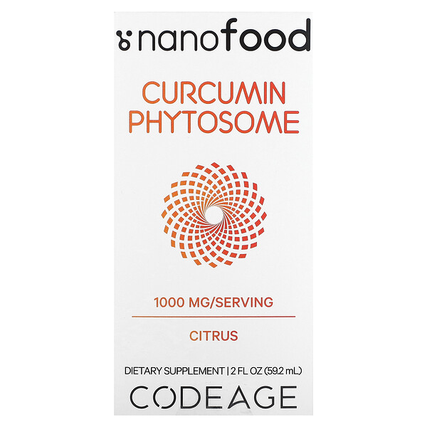 Куркумин Фитосома, Цитрус - 1000 мг - 59.2 мл - Codeage Codeage