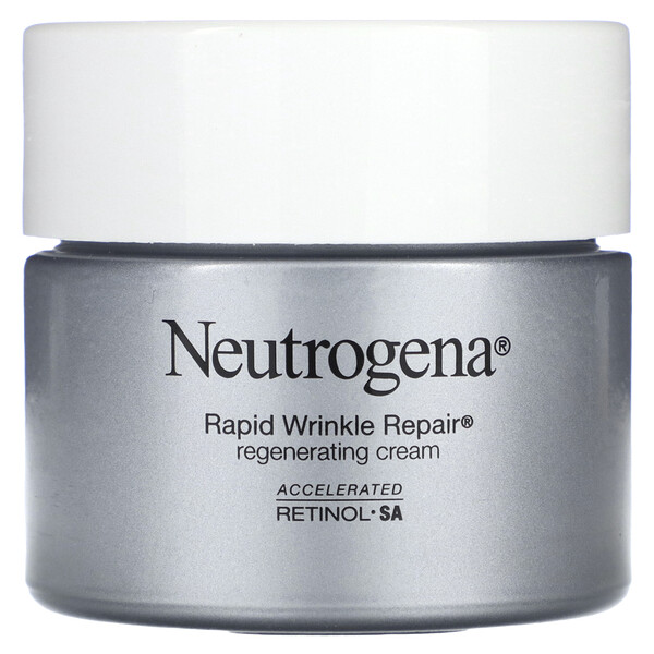 Rapid Wrinkle Repair, Retinol Regenerating Cream, Fragrance Free, 1.7 oz (48 g) Neutrogena