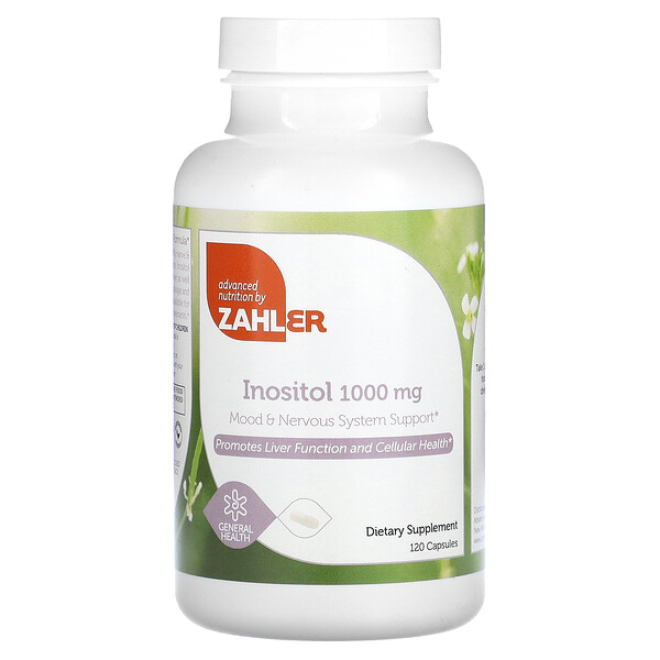 Инозитол - 1000 мг - 120 капсул - Zahler Zahler