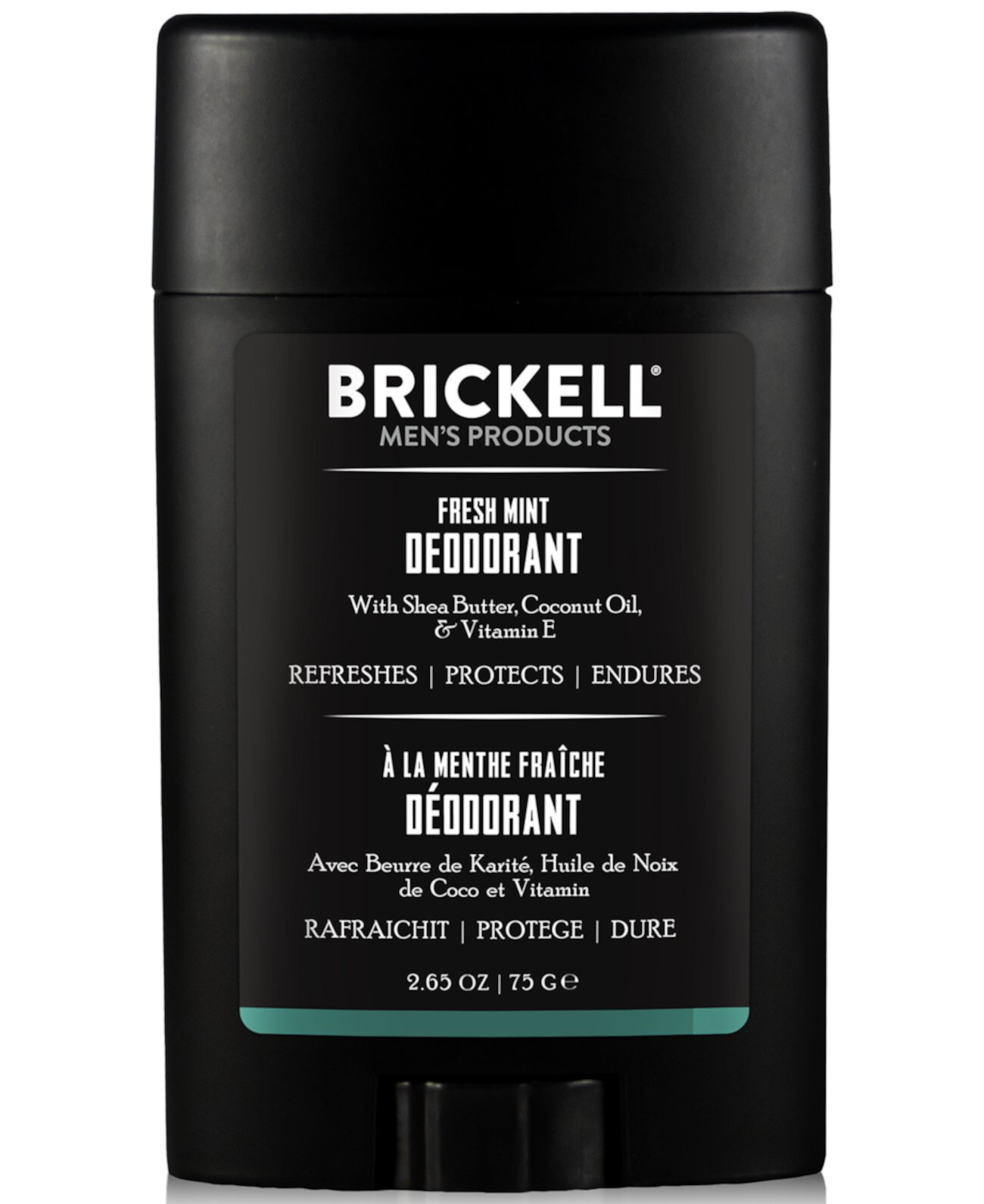 Brickell Men's Products Натуральный дезодорант Fresh Mint, 2,65 унции. Brickell Mens Products
