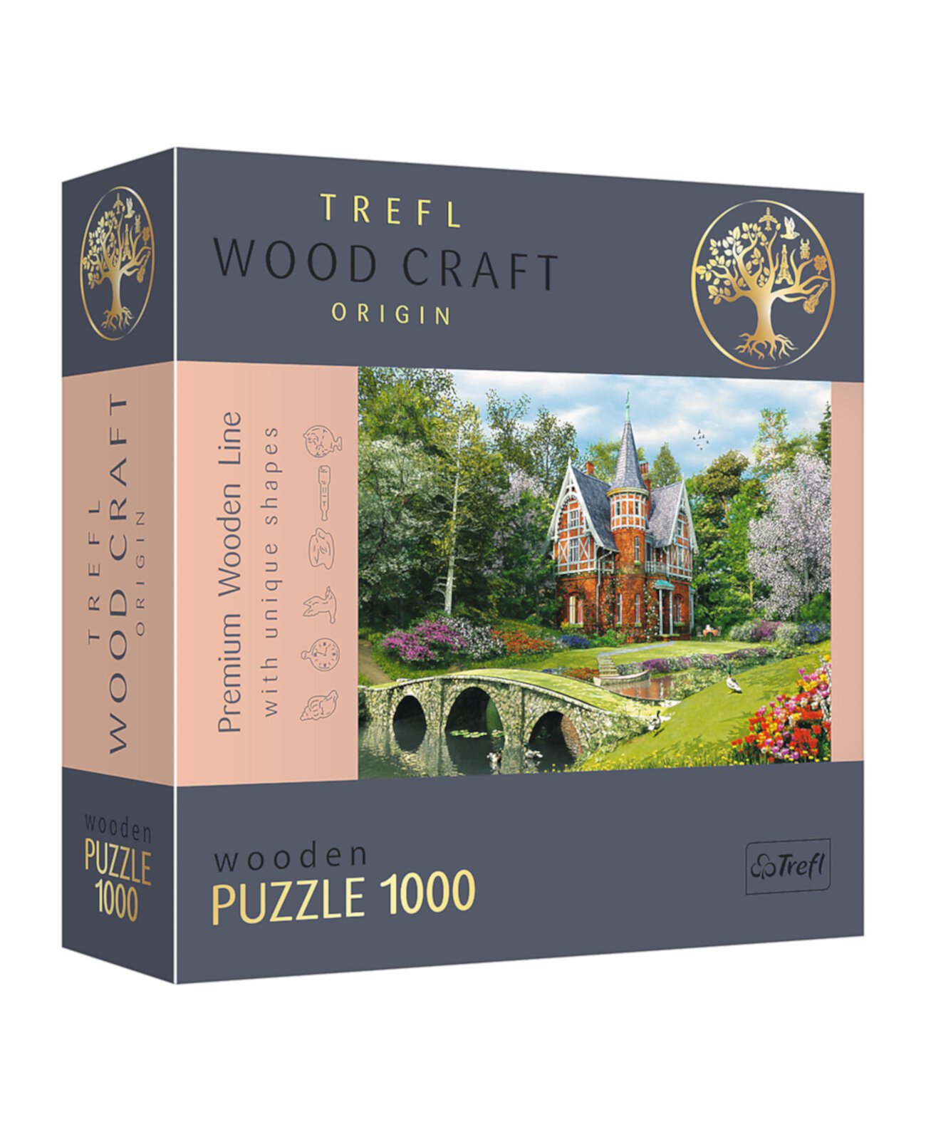 Деревянный пазл Wood Craft из 1000 деталей - Victorian House Trefl