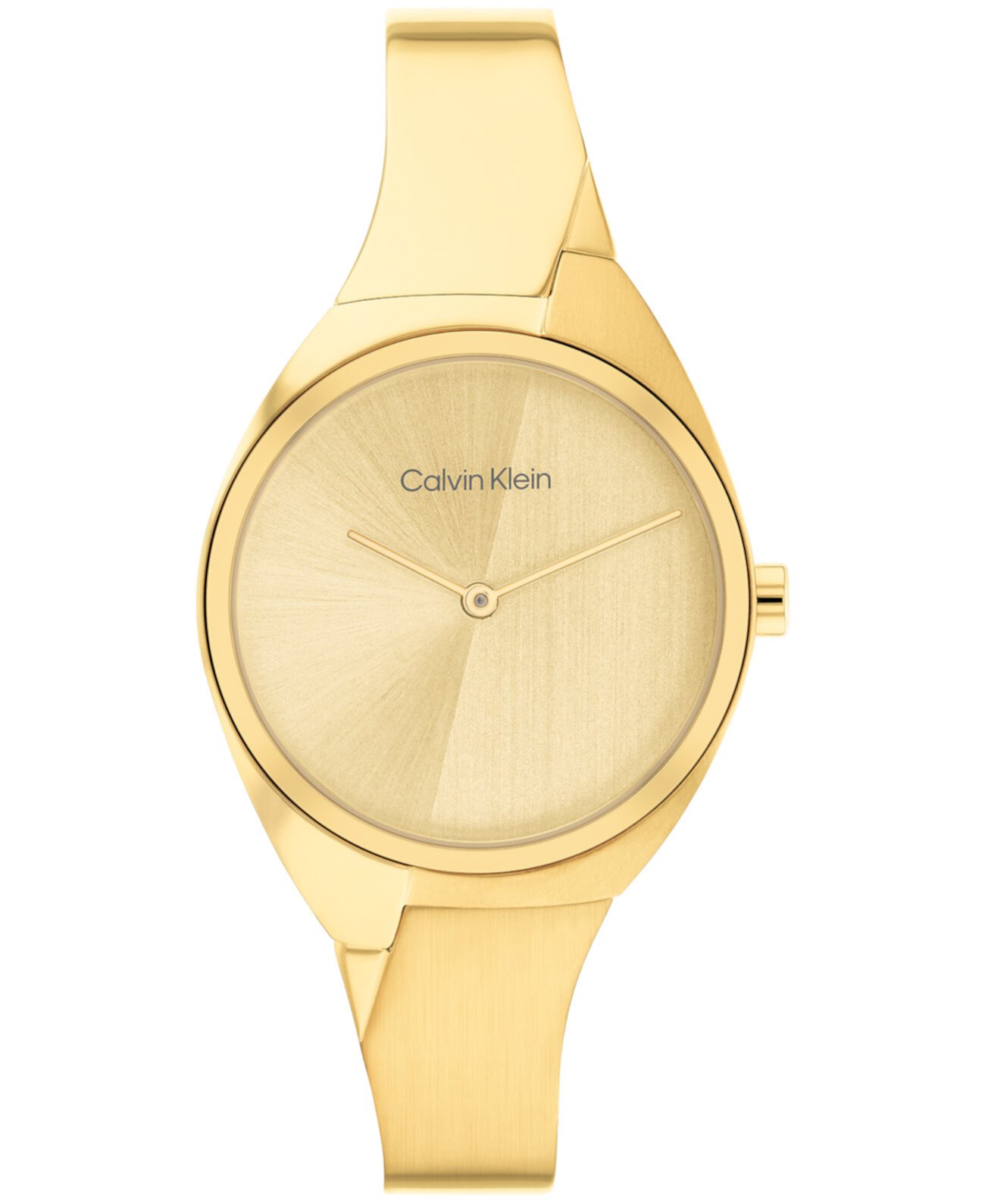 Смарт часы Calvin Klein Women's 2-Hand Gold-Tone Stainless Steel Bangle Bracelet Watch 30mm Calvin Klein