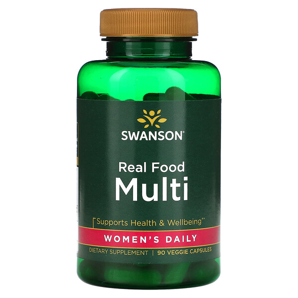 Real Food Multi, ежедневный рацион для женщин, 90 растительных капсул Swanson