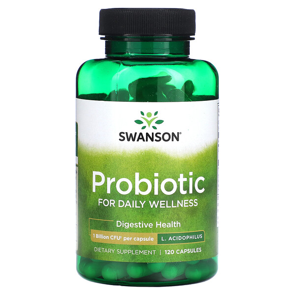 Пробиотик - 1 миллиард КОЕ - 120 капсул - Swanson Swanson