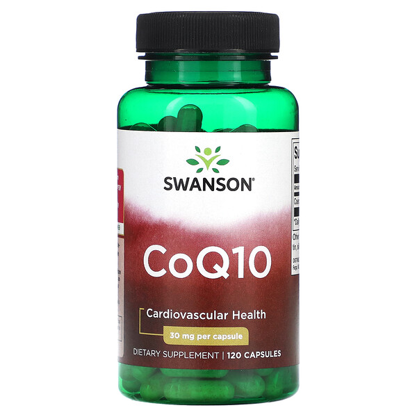 CoQ10, 30 мг, 120 капсул - Swanson Swanson