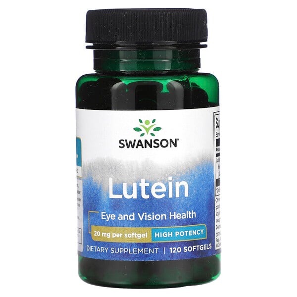 Лютеин высокой мощности - 20 мг - 120 мягких капсул - Swanson Swanson
