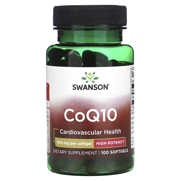 CoQ10, 100 мг, 100 мягких капсул - Swanson Swanson