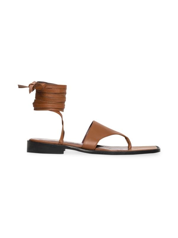Кожаные сандалии на шнуровке Alexandre STAUD