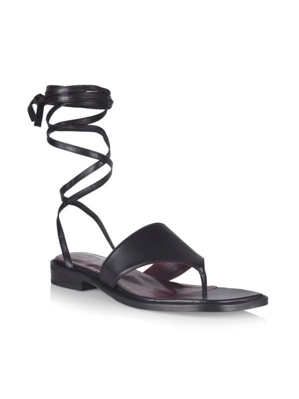 Кожаные сандалии на шнуровке Alexandre STAUD