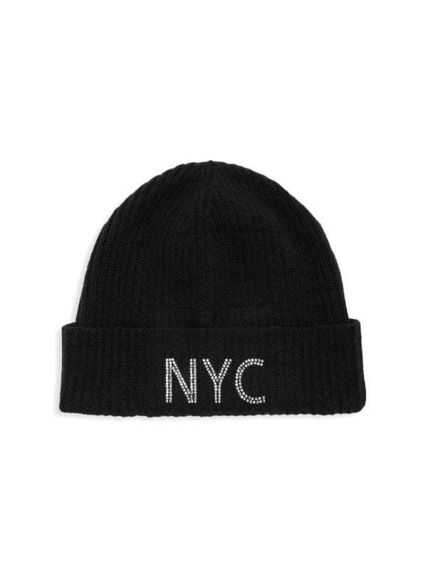Тонкая кашемировая шапка NYC в рубчик Carolyn Rowan