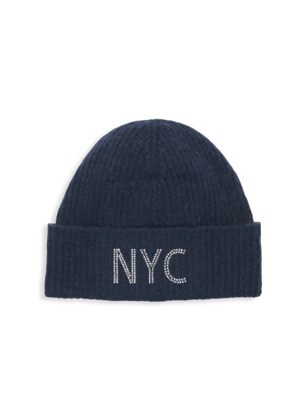 Тонкая кашемировая шапка NYC в рубчик Carolyn Rowan