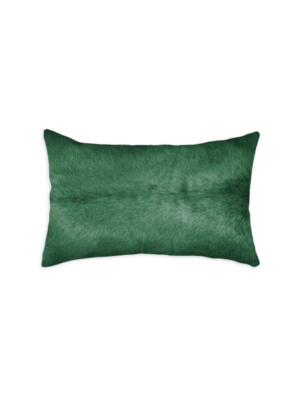 Torino Cowhide Throw Pillow Natural