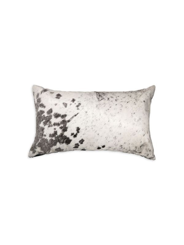 Torino Cowhide Throw Pillow Natural