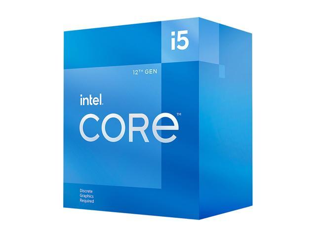 Intel Core i5-12400F — процессор Core i5 12-го поколения Alder Lake, 6 ядер, 2,5 ГГц, LGA 1700, 65 Вт, для настольных ПК — BX8071512400F Intel