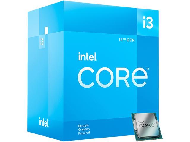 Intel Core i3-12100F — процессор Core i3 12-го поколения Alder Lake, четырехъядерный, 3,3 ГГц, LGA 1700, 58 Вт, для настольных ПК — BX8071512100F Intel