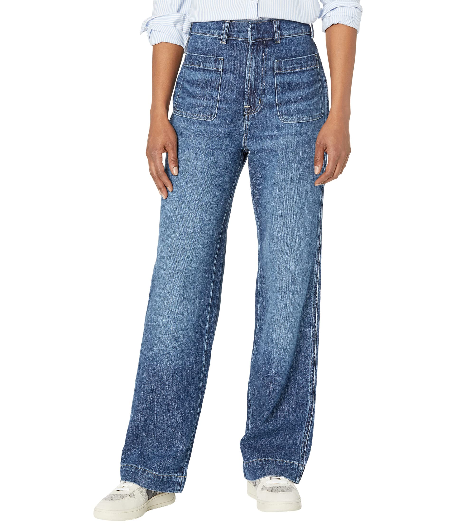 Идеальные винтажные широкие джинсы Keller Wash: Pocket Edition Madewell