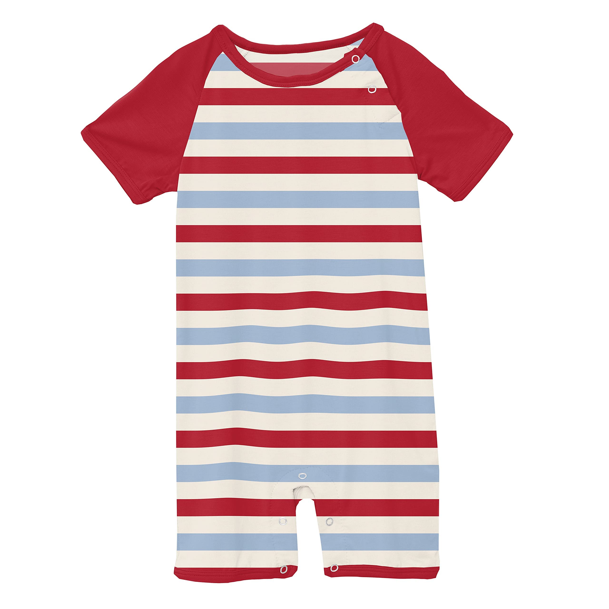 Print Raglan Romper (Infant) Kickee Pants Kids