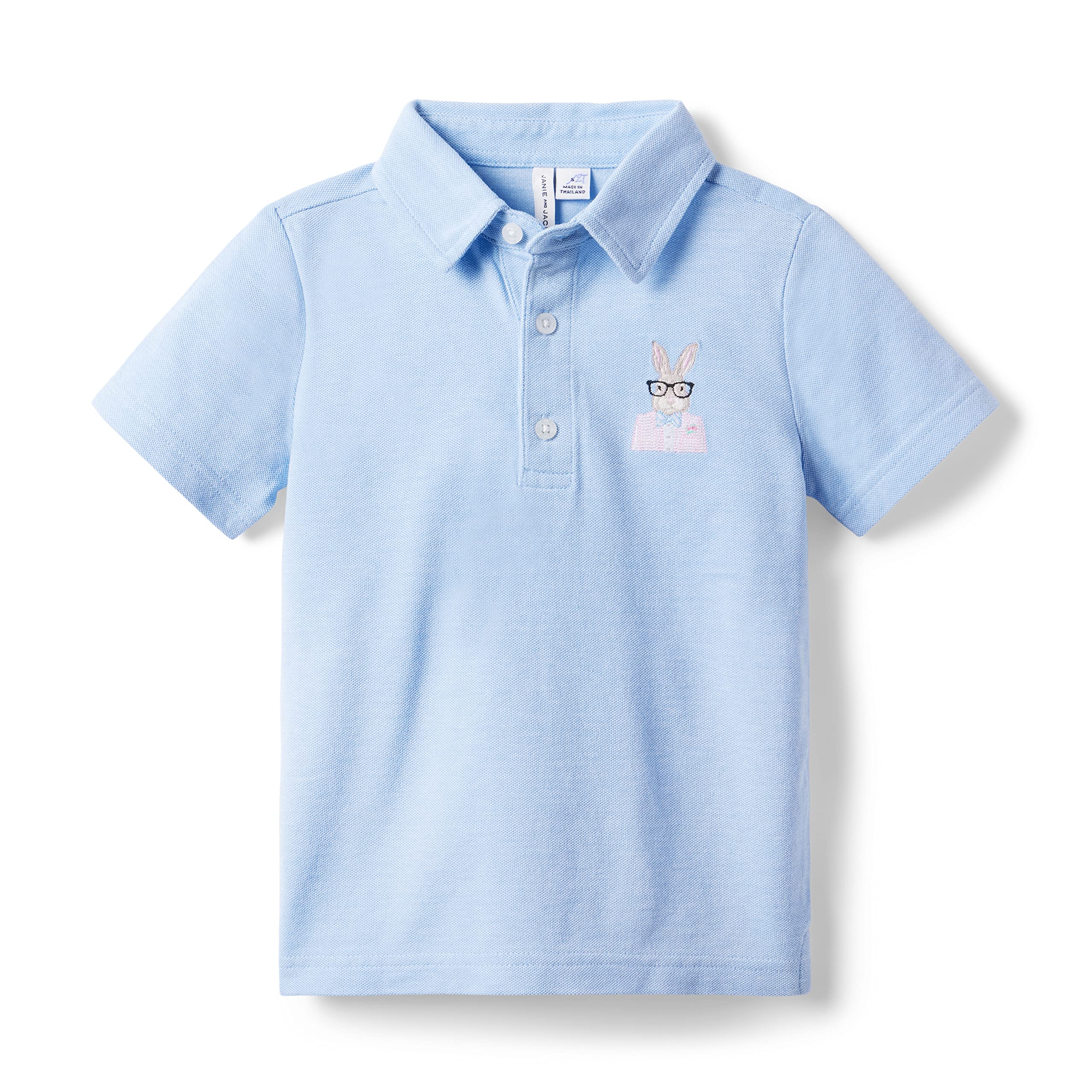 Printed Pique Polo (Toddler/Little Kids/Big Kids) Janie and Jack