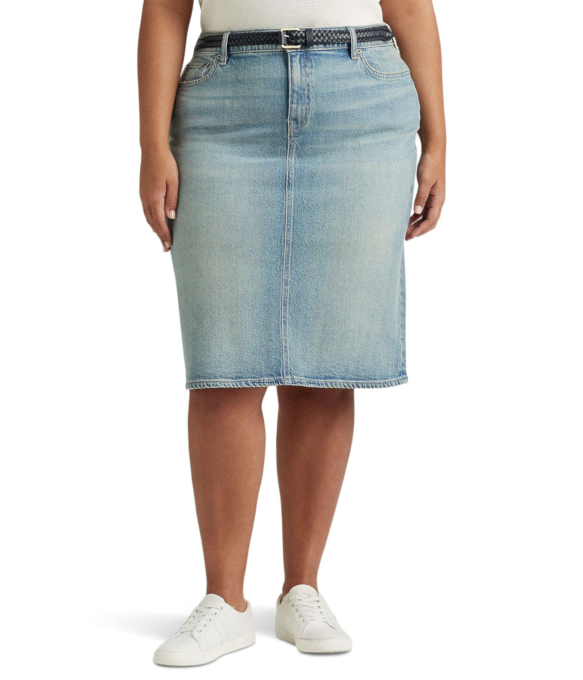 Джинсовая юбка больших размеров Ralph Lauren