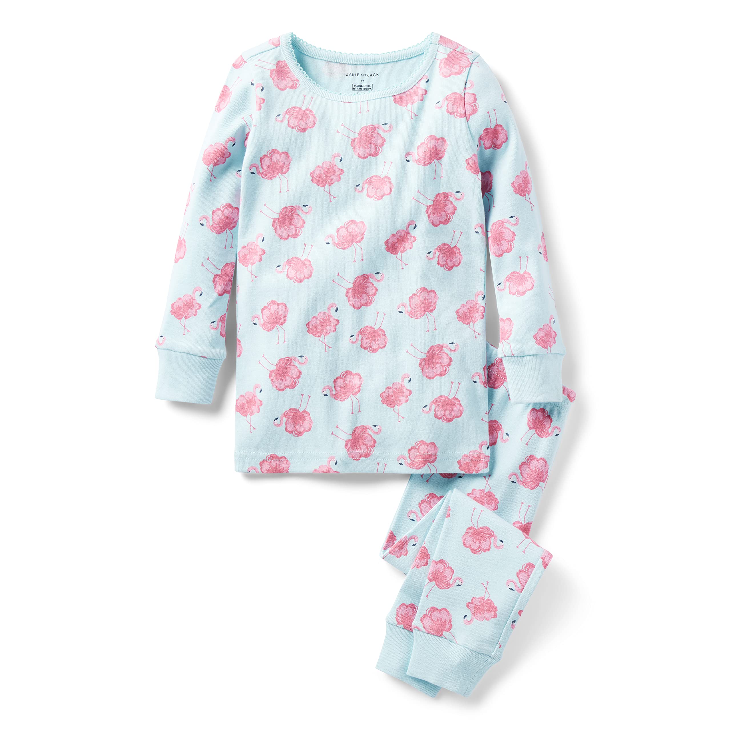 Обтягивающая одежда для сна с принтом фламинго (для малышей/маленьких детей/больших детей) Janie and Jack