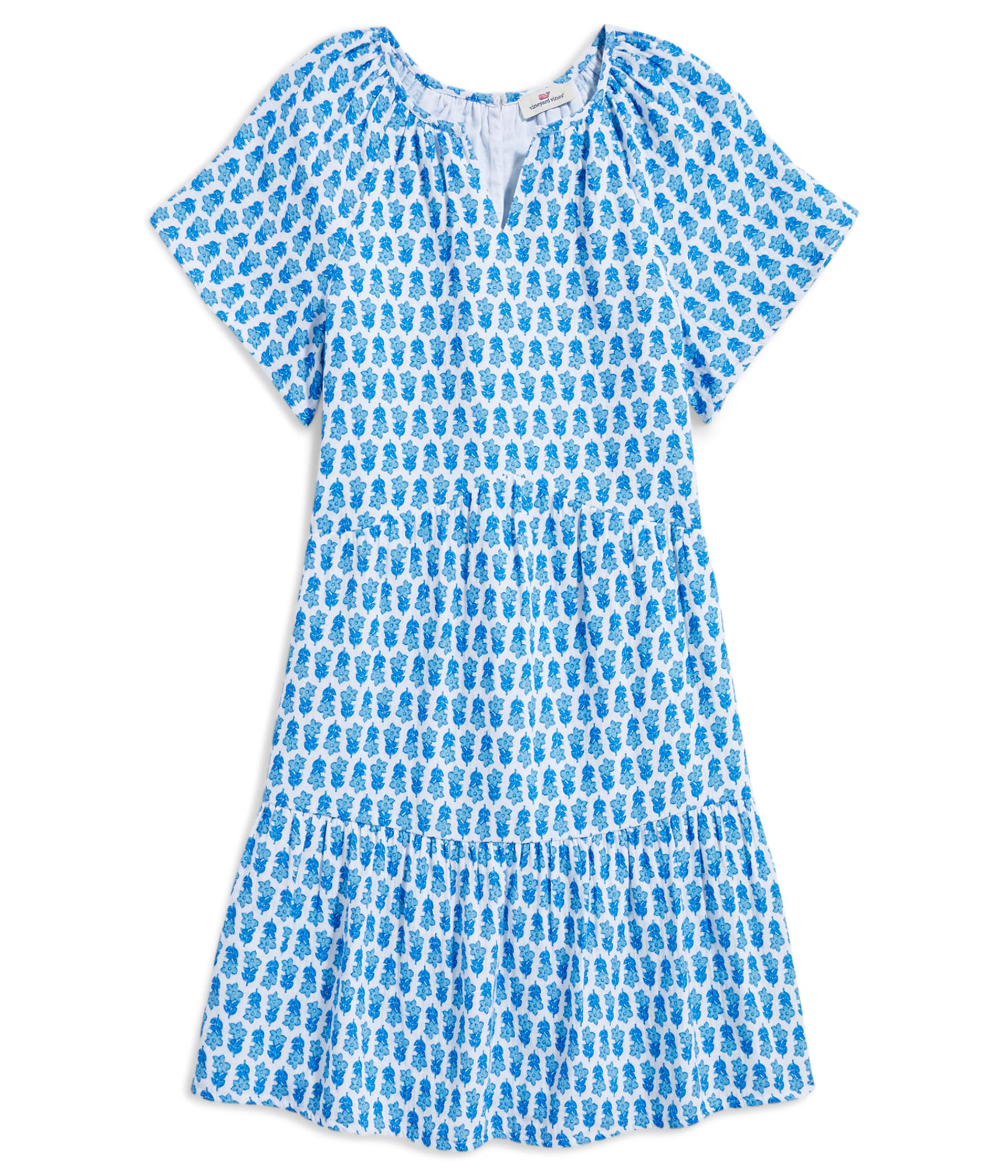 Двойное газовое платье с принтом (для малышей/маленьких детей/больших детей) Vineyard Vines Kids