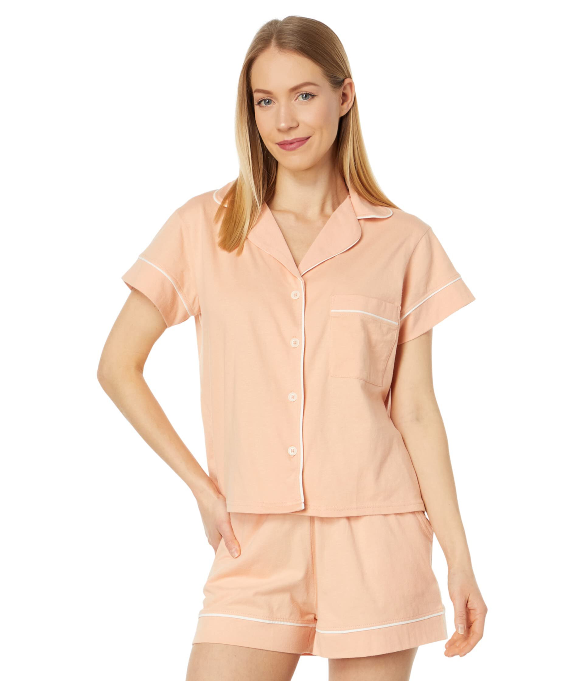 All Ease Short Sleeve Sleep Top Pact