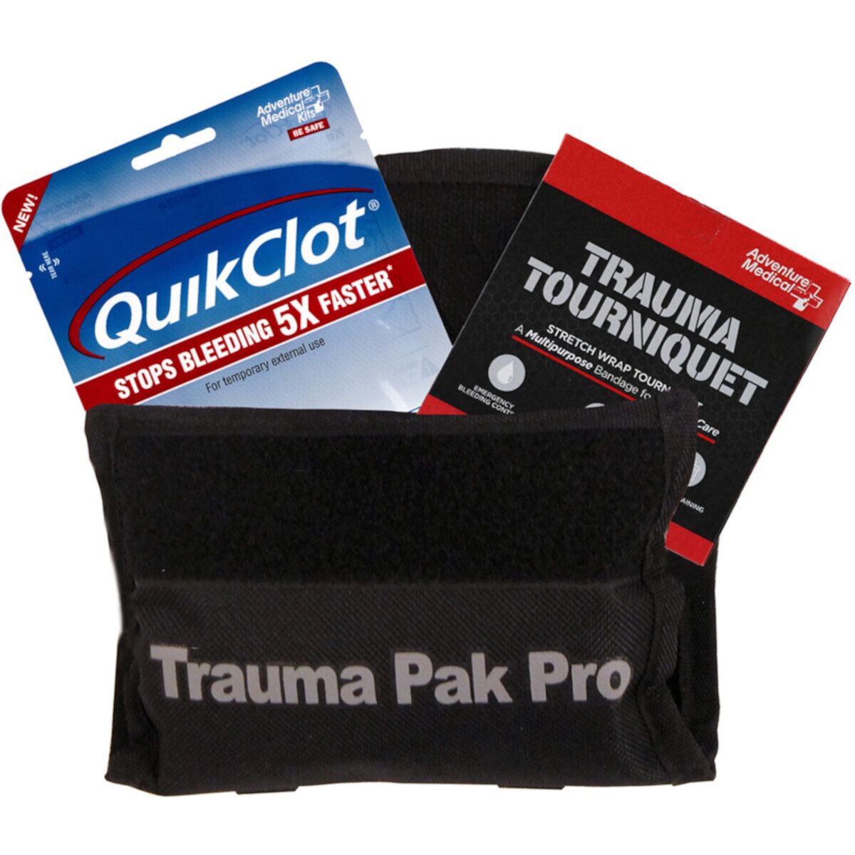 QuikClot Trauma Pack Pro + жгут + QuikClot Adventure Medical