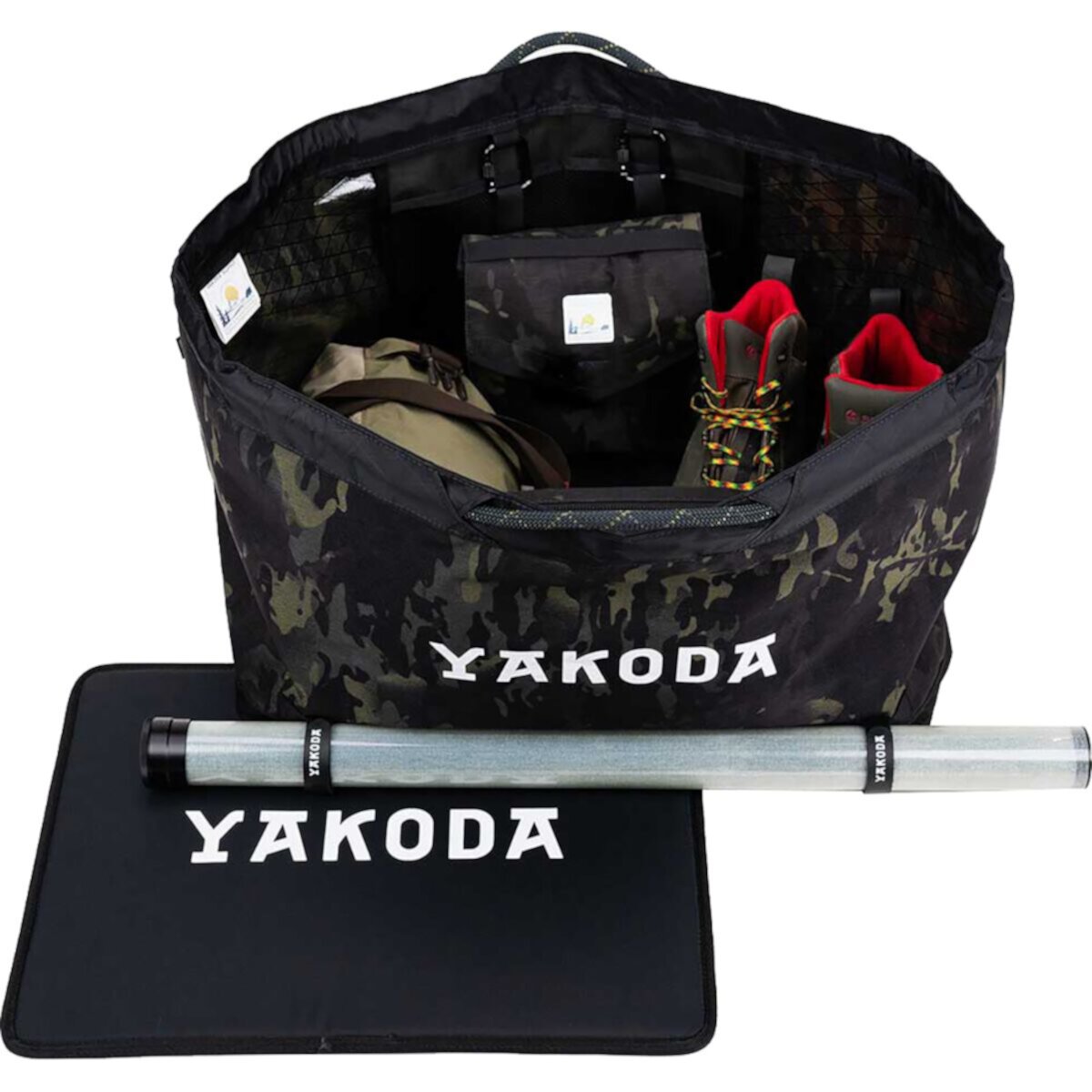 Сумка для рыбалки Gear Transport Tote - Водонепроницаемая, Большая, 500D, с ручкой из альпинистского каната Yakoda Supply