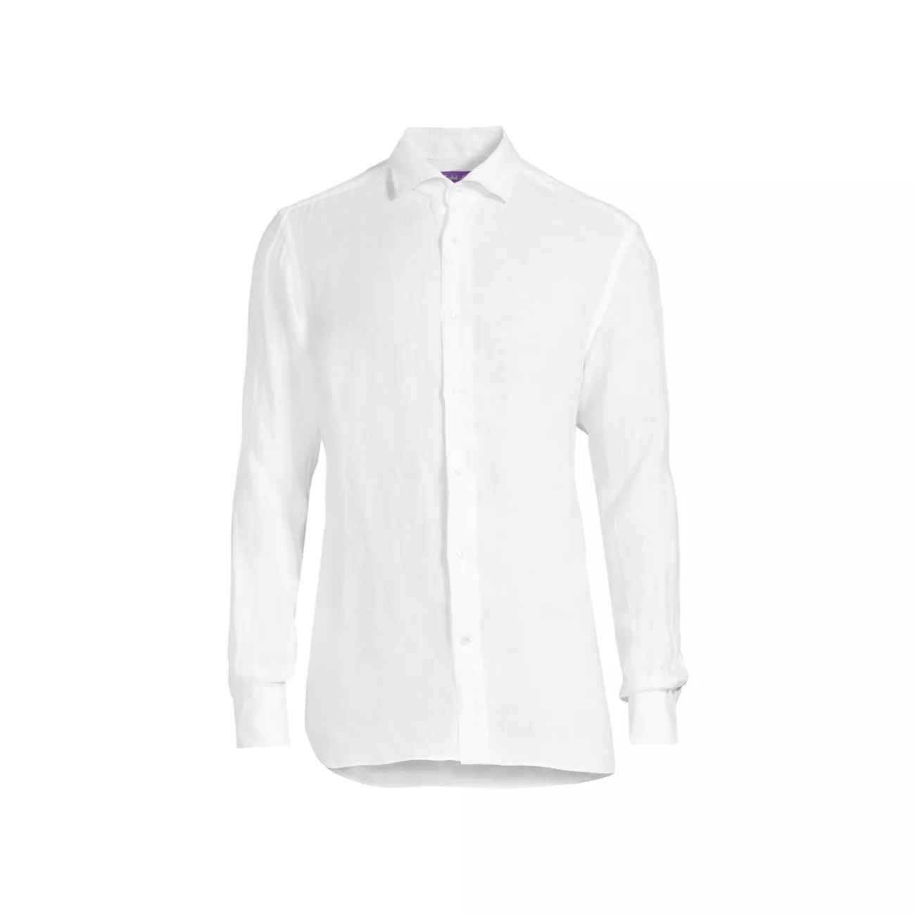 Текстурированная льняная рубашка ручной работы Ralph Lauren