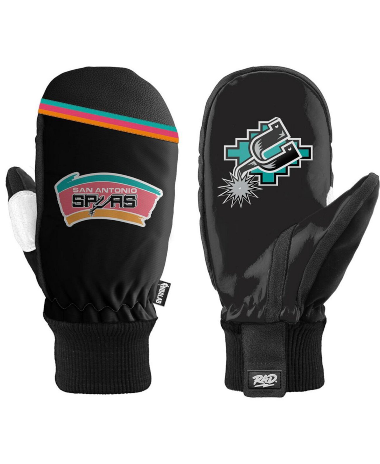 Мужские и женские классические зимние варежки San Antonio Spurs RAD Gloves