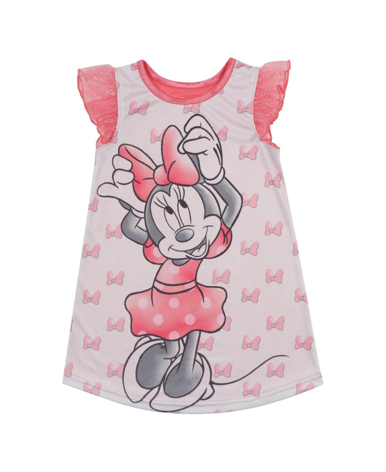 Ночная рубашка в общежитии с короткими рукавами для маленьких девочек Minnie Mouse