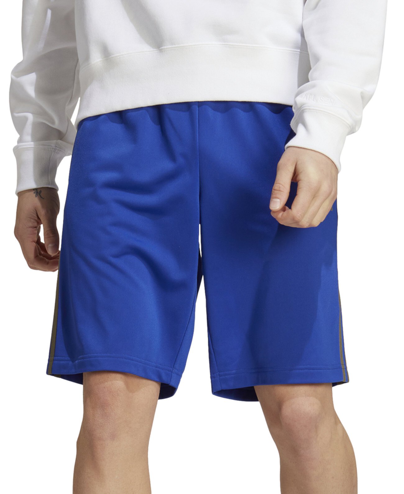 Мужские шорты Essentials Warm-Up с 3 полосками 10 дюймов Adidas
