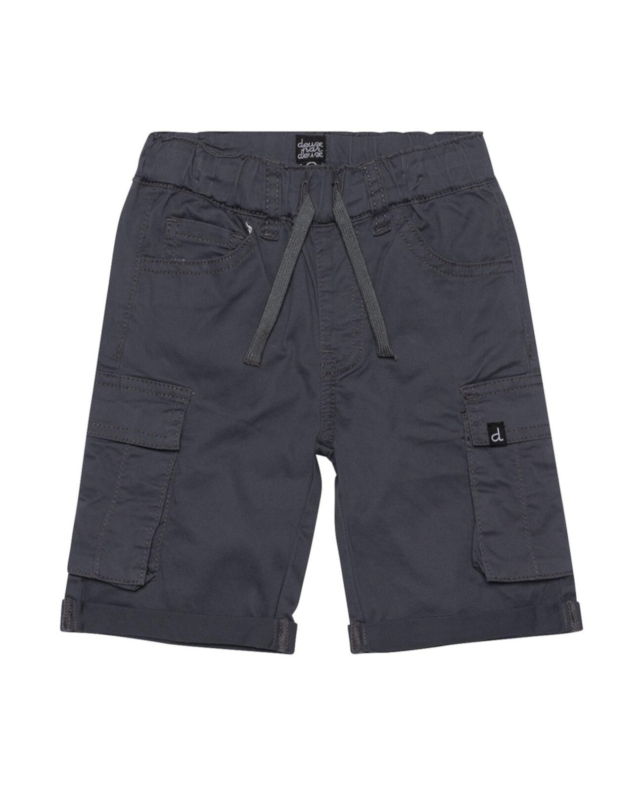 Baby Boy Twill Cargo Short Темно-серый - Младенец Deux par Deux