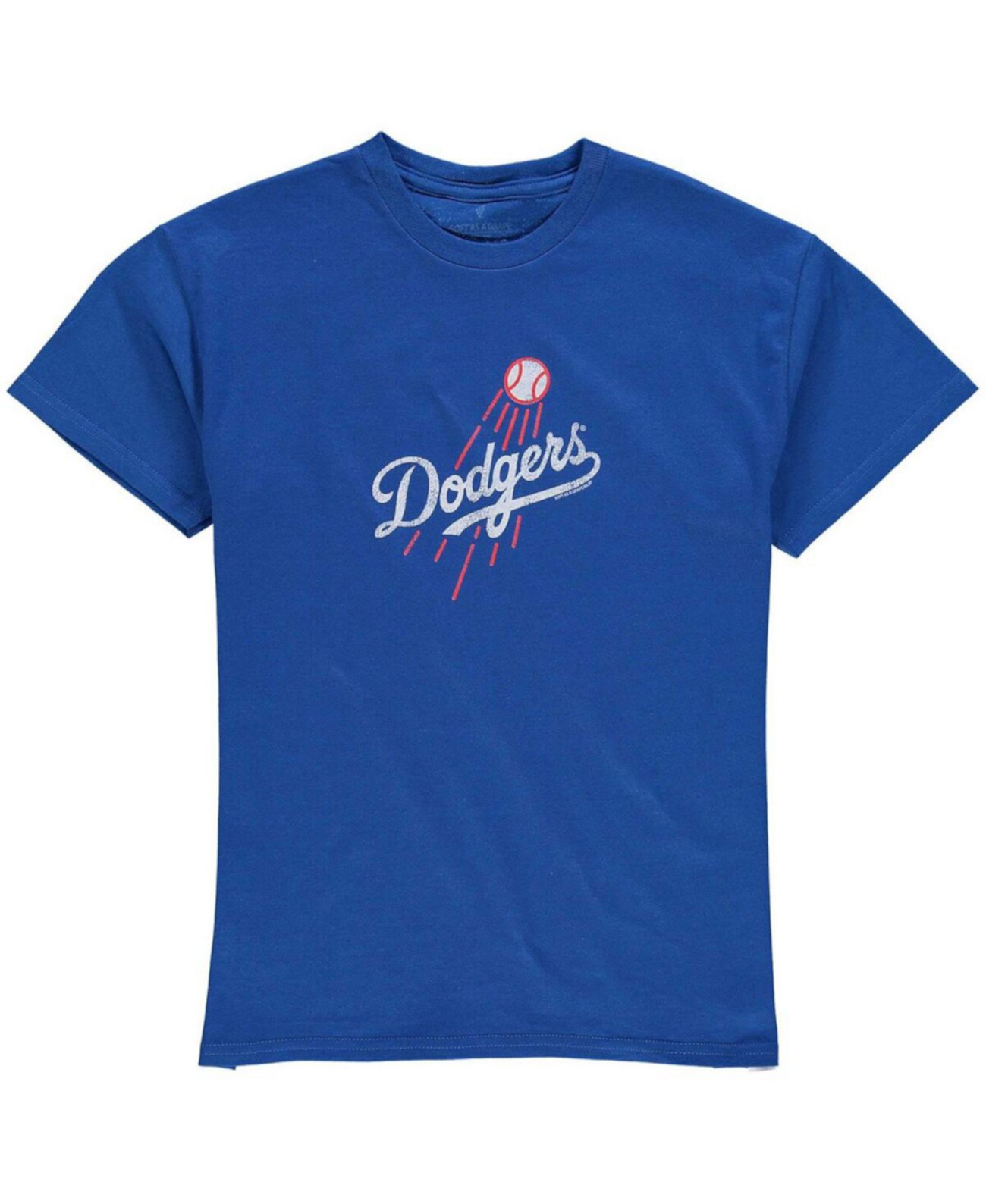 Футболка Soft As A Grape Для Мальчиков и Девочек Los Angeles Dodgers Distressed Team Logo - Королевский Синий Soft As A Grape