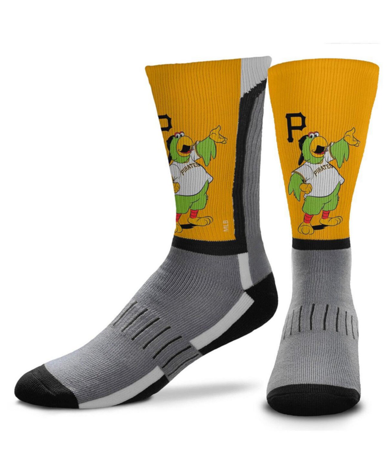Мужские носки Pittsburgh Pirates Mascot Snoop V-Curve Crew For Bare Feet