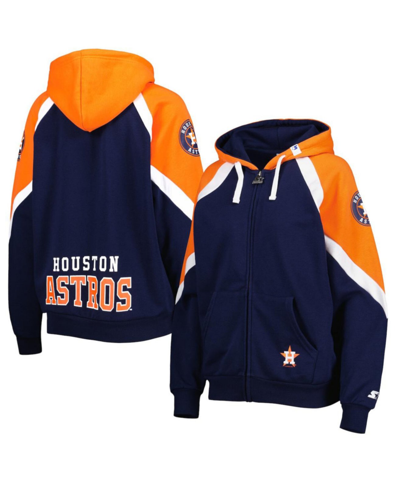 Худи с капюшоном и карманами Hail Mary Houston Astros с полной застёжкой Starter