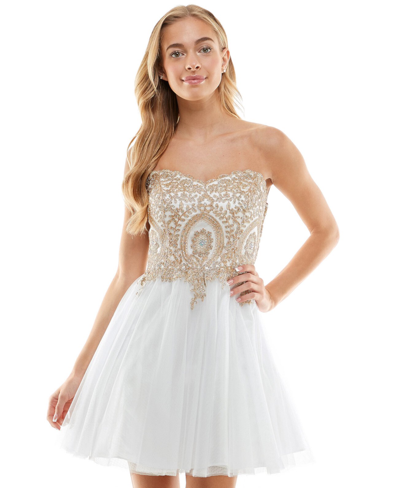 Украшенное корсетное платье для юниоров, созданное для Macy's Say Yes to the Prom