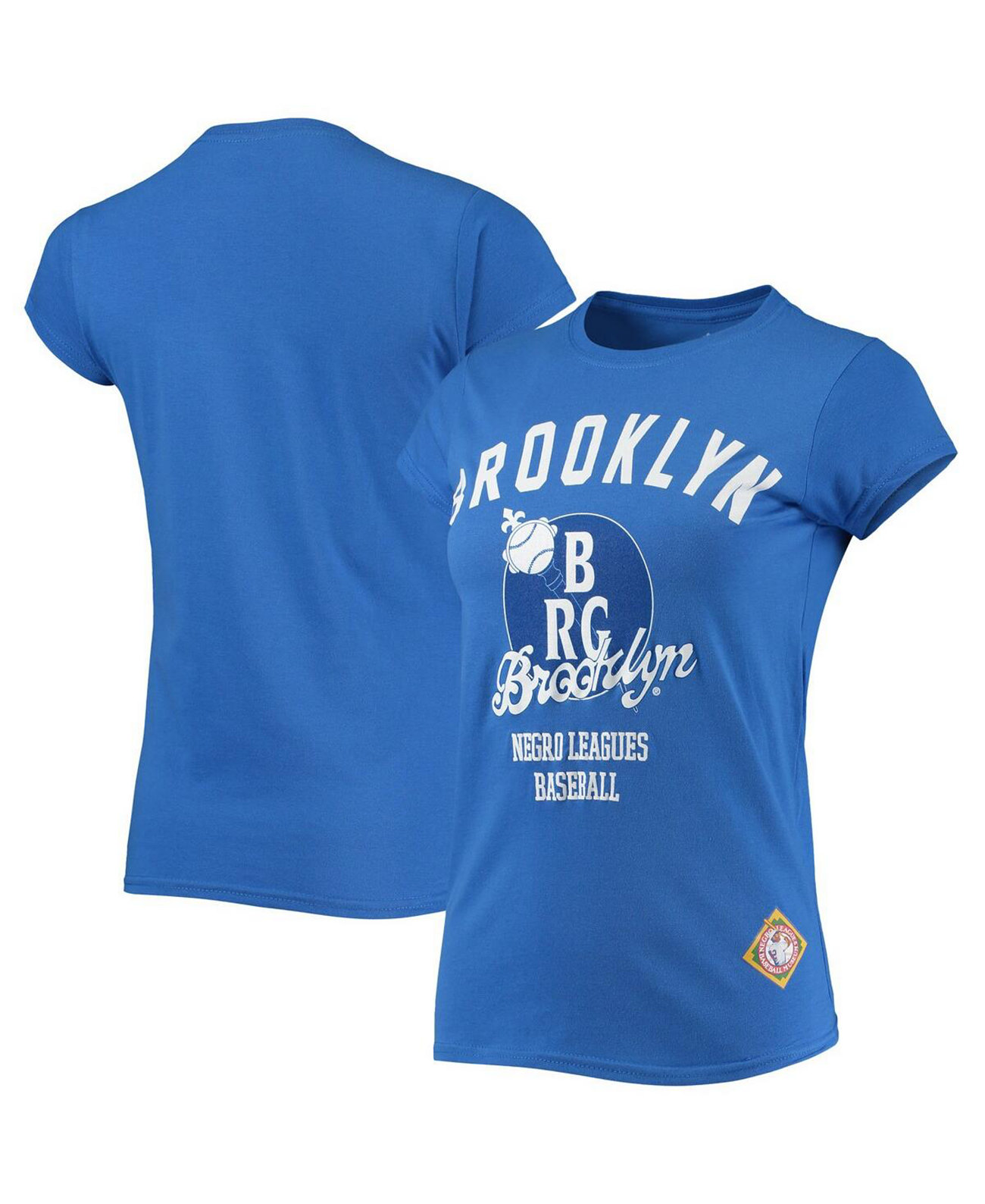 Женская футболка с логотипом Royal Brooklyn Royal Giants Negro League Stitches