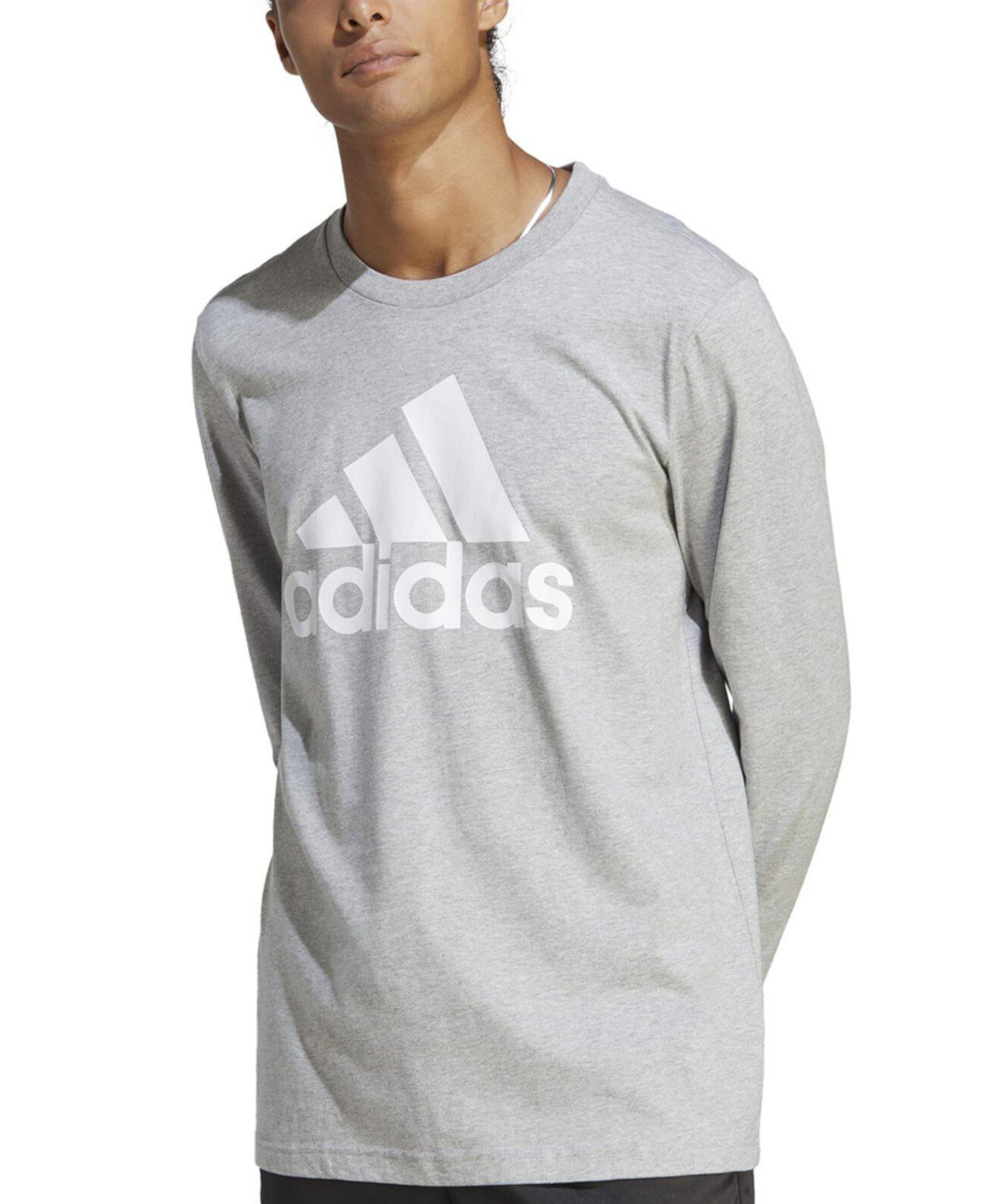 Мужская Футболка Adidas Basic Badge of Sport с Длинным Рукавом Adidas